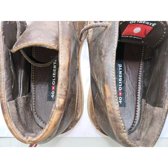 OLIBERTE Chukka Leather Lace-up Boots Men's Size 40 EU/US 7 - Picture 15 of 16